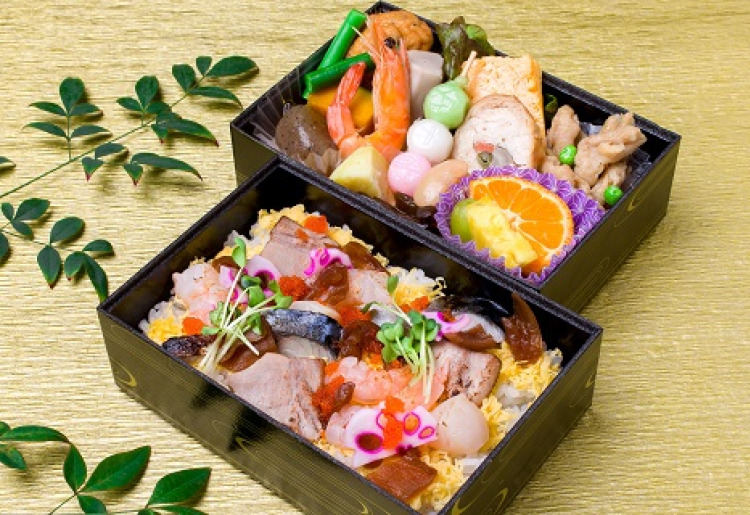 炙りバラ散らし御膳(17×11.5×5㎝ 2段)